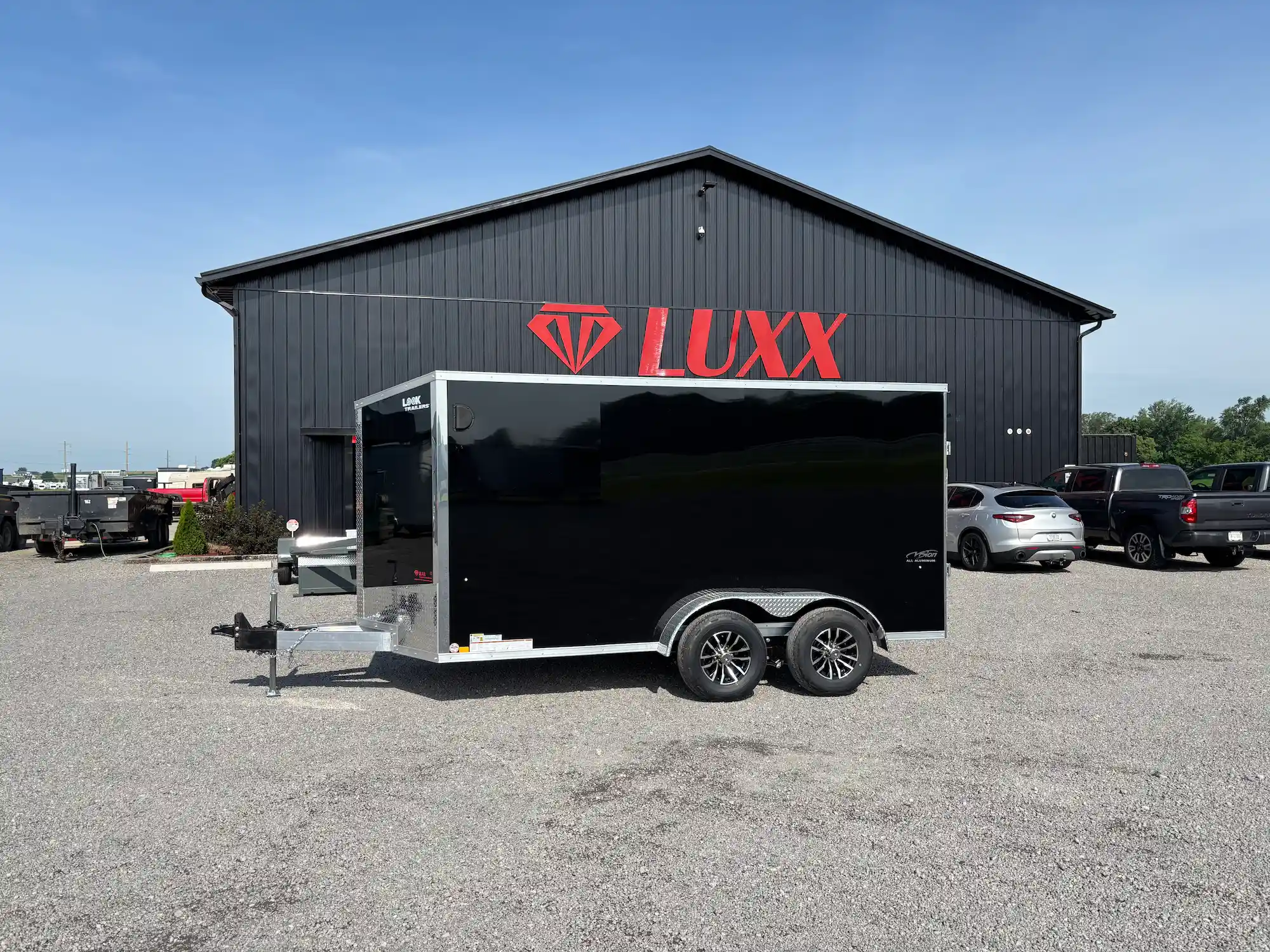 Look Trailers cargo trailer with ladder rack
